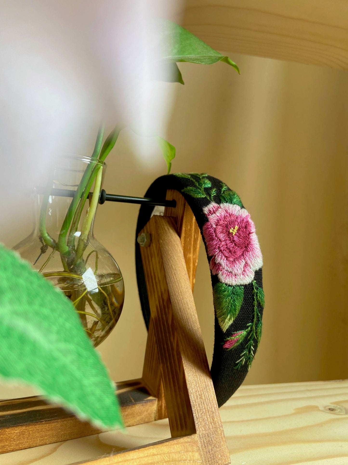 Unique Flower Embroidered Headband