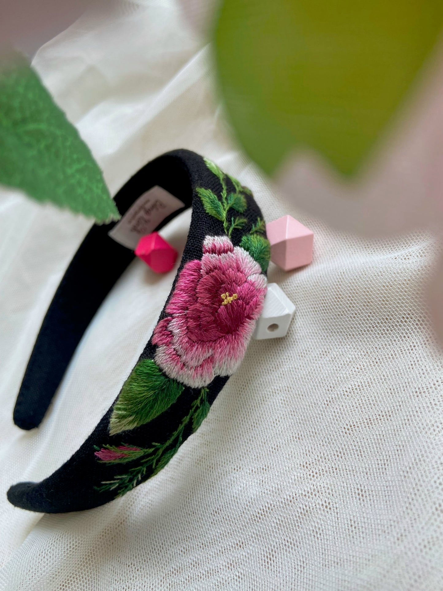 Unique Flower Embroidered Headband